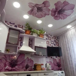 Фота Нацяжных Столяў З Кветкамі Ў Кухні