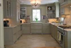 Kitchen design letter g with window
