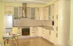 Beige Corner Kitchen Design