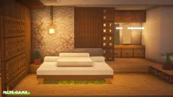 Minecraft bedroom interior