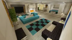 Minecraft yotoqxonasining ichki qismi