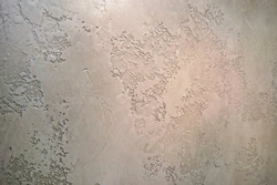 Plaster world map in the kitchen photo