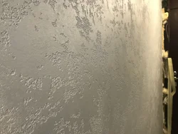 Plaster world map in the kitchen photo