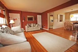 Floor color in the living room interior