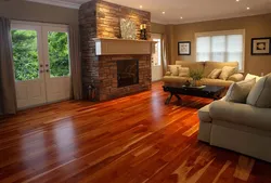 Floor color in the living room interior