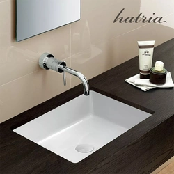 Photo Of A Built-In Sink In A Bathroom
