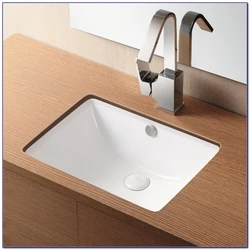 Photo of a built-in sink in a bathroom