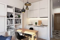 Kitchen in a studio apartment 20 sq m photo