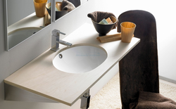 Built-in sink in the bathroom photo