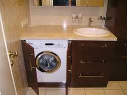 Built-In Sink In The Bathroom Photo