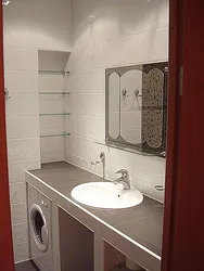 Убудаваная ракавіна ў ванным пакоі фота