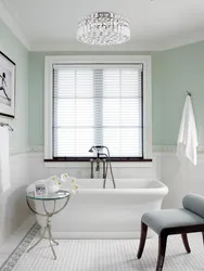 Bathroom in mint color design