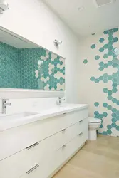 Bathroom in mint color design