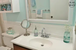 Bathroom in mint color design