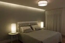 Suspended Ceiling In The Bedroom Without A Chandelier Design