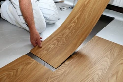Quartz vinyl in the kitchen photo