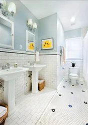 Brick tile bath design