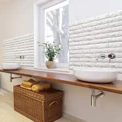 Brick tile bath design