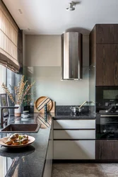 Kitchen With Cylindrical Hood Design