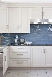 Apron for blue and white kitchen photo