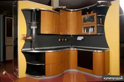 Радиусные кухни маленькие фото