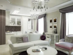 Living Room Kitchen Design In Modern Classic Style