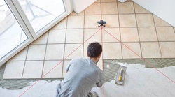 How to lay tiles in the kitchen photo