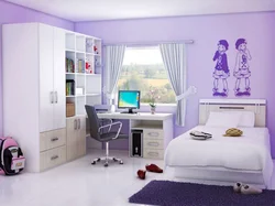 Bedroom design in a modern style for an inexpensive children's room