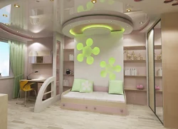 Bedroom design in a modern style for an inexpensive children's room