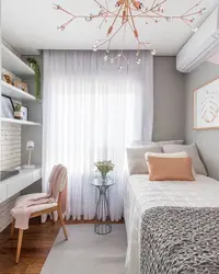 Дызайн спальні ў сучасным стылі нядорага дзіцячай