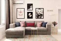Photo On The Wall In The Living Room Interior