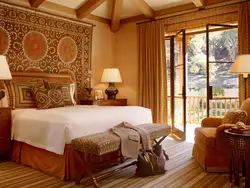 Modern carpet on the wall for the bedroom photo