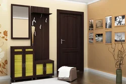 Color of furniture in the hallway interior