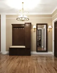 Color of furniture in the hallway interior