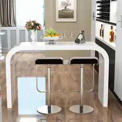 Oshxona dizaynidagi oshxona stoli