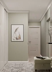 White color of the walls in the hallway photo