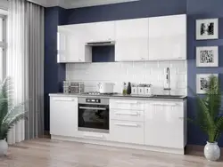 Straight white kitchens photo