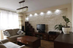 Дизайн квартир фото камень на стенах