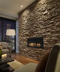 Apartment Design Photo Stone On The Walls