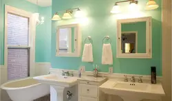 What paint to paint the walls in the bathroom with photo