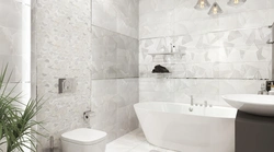 Onyx tiles in the bathroom interior