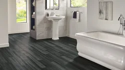 Vanna otağı dizaynında linoleum