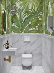 Bathroom palm tree photo