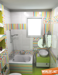 Children's bathroom interior