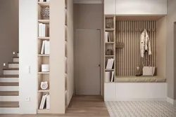 Cabinets for a small hallway in a modern style photo design