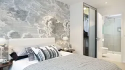 Marble wallpaper for bedroom design