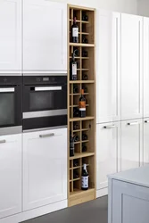 Built-in cabinet pencil case for the kitchen photo