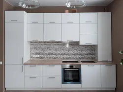 Matte white color in the kitchen interior
