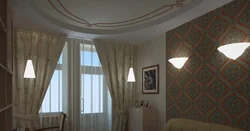 Divan Daxili Dizayn Fotoşəkili Olan Yataq Otağı
