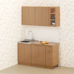 Kiçik Mətbəx Üçün Kiçik Mətbəx Dəstləri Ucuz Fotoşəkil